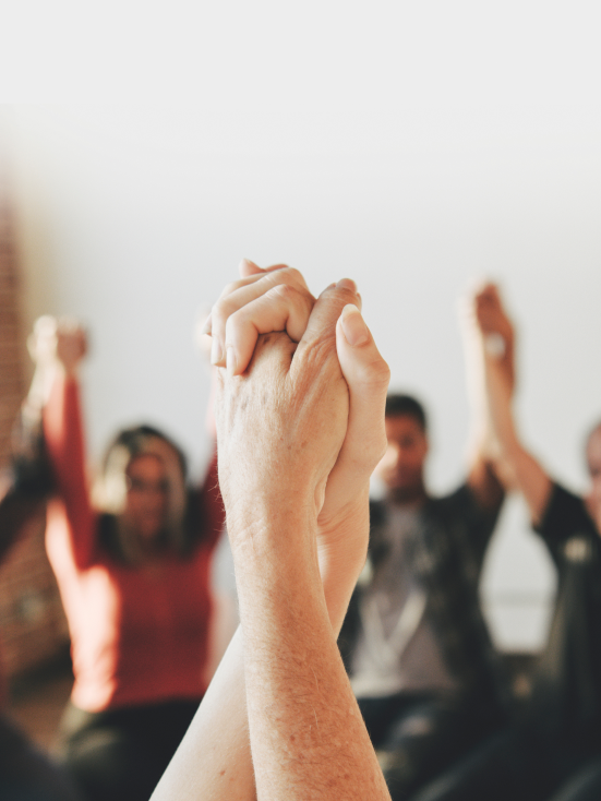 group-diverse-people-holding-hands-up-air 1